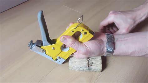 staple through sheet metal|how to use a staple gun.